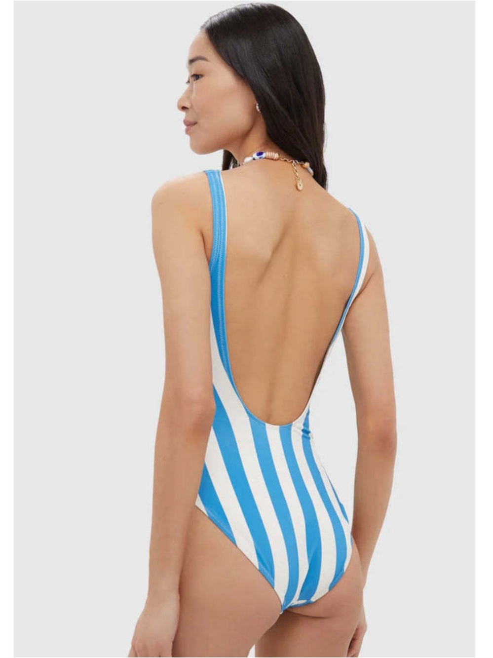 Solid & Striped French Blue Stripe Annemarie One Piece - Picture 2 of 7
